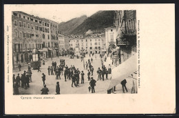 Cartolina Carrara, Piazza Alberica  - Carrara