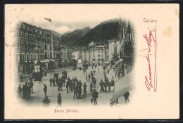 Cartolina Carrara, Piazza Alberica  - Carrara