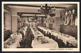 Cartolina Torino, Albergo Ristorante Taverna Dantesca, Un Salone, Via Nizza 5, Propr. Depanis & Rinaldo  - Andere & Zonder Classificatie