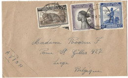 !!! CONGO, PLI AÉRIEN AU DÉPART D'ELISABETHVILLE POUR LIÈGE (BELGIQUE) - Storia Postale