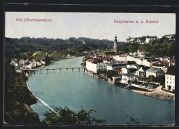 AK Ach /Oberösterreich, Teilansicht Und Burghausen A. D. Salzach  - Andere & Zonder Classificatie