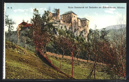 AK Seeboden Am Millstättersee, Blick Auf Dei Ruine Sommereck  - Altri & Non Classificati