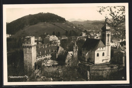 AK Waidhofen A. Y., Teilansicht Mit Burg Und Kirche  - Andere & Zonder Classificatie