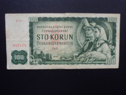 TCHÉCOSLOVAQUIE : 100 KORUN     1961    P 91b  Série X 11    Presque TB - Cecoslovacchia