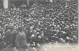 CPA Paris  Rue De Lyon 5 Novembre 1905 La Foule Acclamant Paul Déroulède - District 12