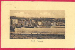 NAPOLI - PANORAMA  - FORMATO PICCOLO -EDIZ. ALTEROCCA TERNI -  VIAGGIATA 1912 DA SERRASTRETTA PER MILITARE A DERNA - Napoli (Naples)