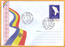 2023  Moldova FDC The Opening Of Accession Negotiations REPUBLIC OF MOLDOVA - EUROPEAN UNION - Moldavia