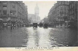 CPA Paris La Grande Crue De La Seine Janvier 1910 Inondation De La Rue De Lyon - Paris (12)