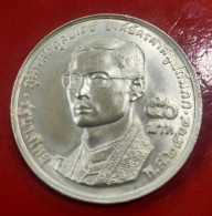 TAILANDIA. AÑO 1971. 50 BAHT PLATA REY RAMA IX. PESO 24,9 GR - Thaïlande