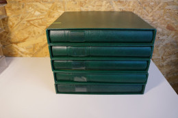 5 Lindner Binder Grün Mit Schuber Leer (28165) - Binders Only