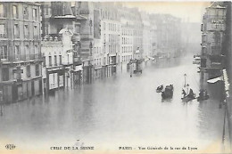 CPA Paris  Crue De La Seine Janvier 1910 Vue Générale De La Rue De Lyon - Arrondissement: 12