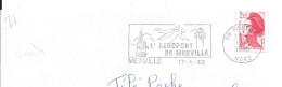 Lettre Entière Flamme 1989 Merville Nord - Oblitérations Mécaniques (flammes)