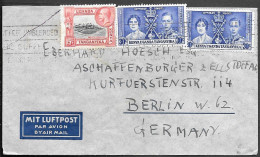 Kenya Ugnada Tanganyika Cover Mailed To Germany 1930s. 75c Rate - Kenya, Uganda & Tanganyika