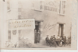 SAINT PIERRE DES CORPS  - Maison L.Gasnot - Le Café " Bellevue " En 1934 ( Carte Photo ) - Otros & Sin Clasificación