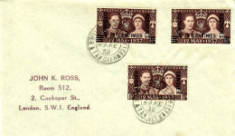 TANGIER Tanger British 1937 3x Franked Royal Marriage 12.May 1937 Stamps Vfu > England - Otros & Sin Clasificación