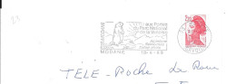 Lettre Entière Flamme 1989 Modane Savoie - Mechanical Postmarks (Advertisement)