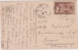 * FRANCE (FRENCH MOROCCO) > 1938 POSTAL HISTORY > Postcard From Tazaville To Szeged, Hungary - Brieven En Documenten
