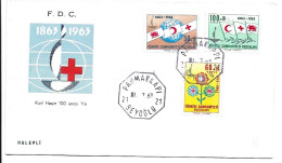 Turkiye Red Cross FDC 30 Euros 1963 - FDC