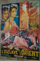 AFFICHE CINEMA FILM L'ESCLAVE DE L'ORIENT Mario BONNARD Isabelle COREY 1958 PEPLUM BELINSKY SCHERMISCOPE - Plakate & Poster