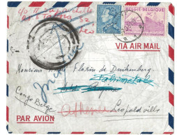 !!! BELGIQUE, PLI AÉRIEN DE 1951AU DÉPART DE GAND POUR LÉOPOLDVILLE VIA AIR MAIL. - Cartas & Documentos