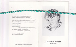 Ludovica Braem-Vanheule, Staden 1910, Rumbeke 1991. Foto - Obituary Notices