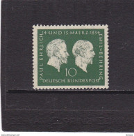 ALLEMAGNE RFA  1954 EHRLICH BIOLOGIE  Yvert 73, Michel 197 NEUF** MNH à 10% Cote Yv 15 Euros - Unused Stamps