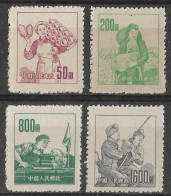 Chine  China** -1953 - Série Courante Y&T N° 979/980/982/983 émis Neuf Sans Gomme Avec N° De Série Et Parution - Unused Stamps