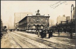 USA New York Manhattan Herald Square Street Scene Old Real Photo PC 1920s. - Manhattan