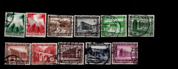 Deutsches Reich 632 - 642 Reichsparteitag / Winterhilfswerk Bauten Gestempelt Used (3) - Used Stamps