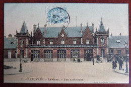 Cpa Beauvais ; La Gare - Vue Extérieure - Beauvais