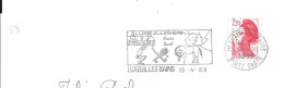 Lettre Entière Flamme 1989 Luxeuil Haute Saone - Oblitérations Mécaniques (flammes)