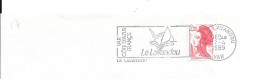 Lettre Entière Flamme 1989 Le Lavandou Var - Oblitérations Mécaniques (flammes)