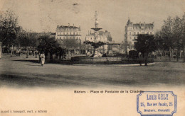 Beziers Place Et Fontaine De La Citadelle - Beziers