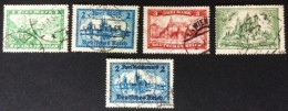 1924-1930 Bauwerke Satz Mi. 364 - 367 + Mi. 440 - Used Stamps