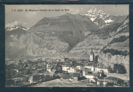 12385 St. Maurice Et La Dents Du Midi - Vue Générale - Sonstige & Ohne Zuordnung