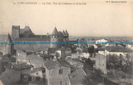 R157617 Carcassonne. La Cite. Vue Du Chateau Et De La Cite. B. F. Chalon - Monde