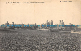 R157621 Carcassonne. La Cite. Vue Generale A L Est. B. F. Chalon - Monde