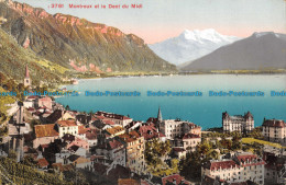 R157130 Montreux Et La Dent Du Midi. Photoglob. No 3761. 1912 - Monde