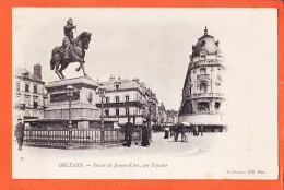 12479 / ⭐ (•◡•) ORLEANS 45-Loiret ◉ Place Statue Jeanne ARC Par FOYATIER ◉ 1903 à CASTEX Limoges ◉ NEURDEIN ND 30 - Orleans