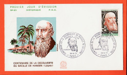 12368 / ⭐ F.D.C N°851 Centenaire Découverte Baccile HANSEN Lèpre 1er Jour Emission PARIS 29-09-1973 First Day Cover - 1970-1979