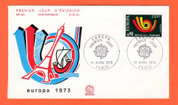 12352 / ⭐ EUROPA 1973 N° 831 Premier  1er Jour Emission Historique F.D.C Par SIMONI PARIS 14-04-1973 FDC First Day Cover - 1970-1979