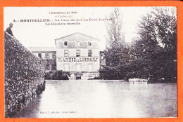 12428 / ⭐ MONTPELLIER (34) GLACIERE Inondée Inondations MIDI 16 Octobre 1907 Crue LEZ AU Pont JUVENAL Cliché BALLIVAT 2 - Montpellier