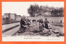 12277 / ⭐ ♥️ Rare RIVESALTES (66) Lavoir Public Lavandières Laveuses Scène Lessive 1915-CASTEIL Pyrénées Orientales - Rivesaltes