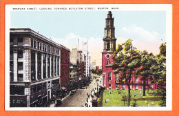 12313 / ⭐ BOSTON Massachusetts TREMONT Street Looking Towards BOYLSTON Street 1910s Published ABRAMS Roxbury Mass  - Boston