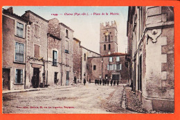 12296 / ⭐ ♥️ CLAIRA (66) Place MAIRIE 1908 à VILLAREM Port-Vendres  Pyrénées Orientales-Libraires BRUN Frères 1299 - Other & Unclassified