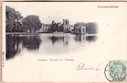 12048 / ⭐ FONTAINEBLEAU 77-Seine Marne Chateau Façade Sur ETANG 1902 à Germaine PETIT Couvent Du Sacré-Coeur Troyes - BF - Fontainebleau