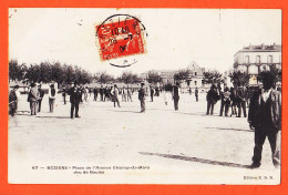 12461 / ⭐ ♥️ BEZIERS JEU De BOULES Place Ancien CHAMPS-de-MARS 1908 à MOULINIER Venise-Bas Villa Des Roses Castres-E.D.B - Beziers