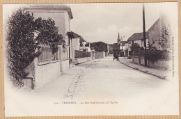 12150 / ⭐ THOMERY 77-Seine-Marne La Rue SADI-CARNOT Et L'EGLISE 1900s Edition THIBAULT 310 Fontainebleau-Melun - Autres & Non Classés