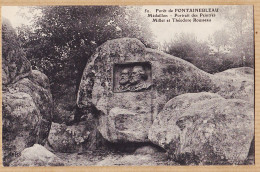 12020 / ⭐ Etat Parfait - Forêt FONTAINEBLEAU Médaillon Portrait Peintres MILLET Et Théodore ROUSSEAU 1910s LE DELEY 50 - Fontainebleau