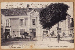 12153 / ⭐ ♥️ 77-THOMERY  Mairie Postes Télégraphes 1904 à RIPAUX Cc BARBIER Restaurateur Montargis-Photo TROUILLET - Autres & Non Classés